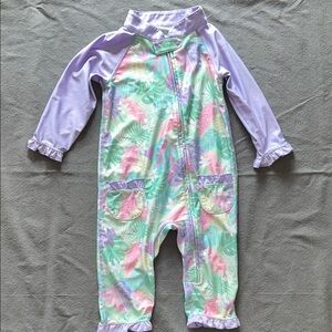 UV Skinz Baby Girl's Sun & Swim Suit - Hidden Pineapple Pattern